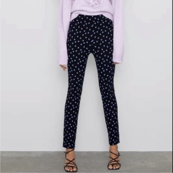Zara Pants - NWT Zara Floral Print Leggings rare HTF daisy stretch mod spandex high waisted